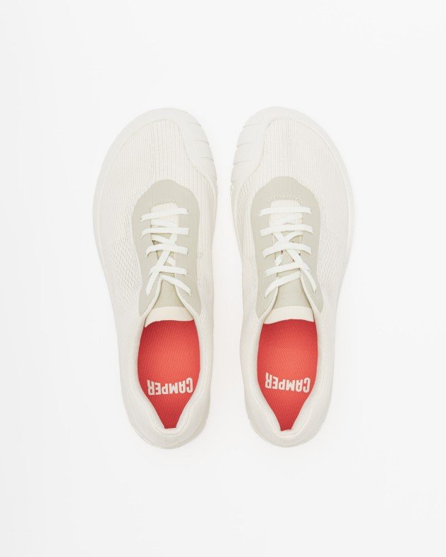 Camper Peu Path + White Sneakers - White