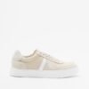 Calvin Klein Classic Cups Lace Mix Emb Tongue Beige Sneakers - Beige