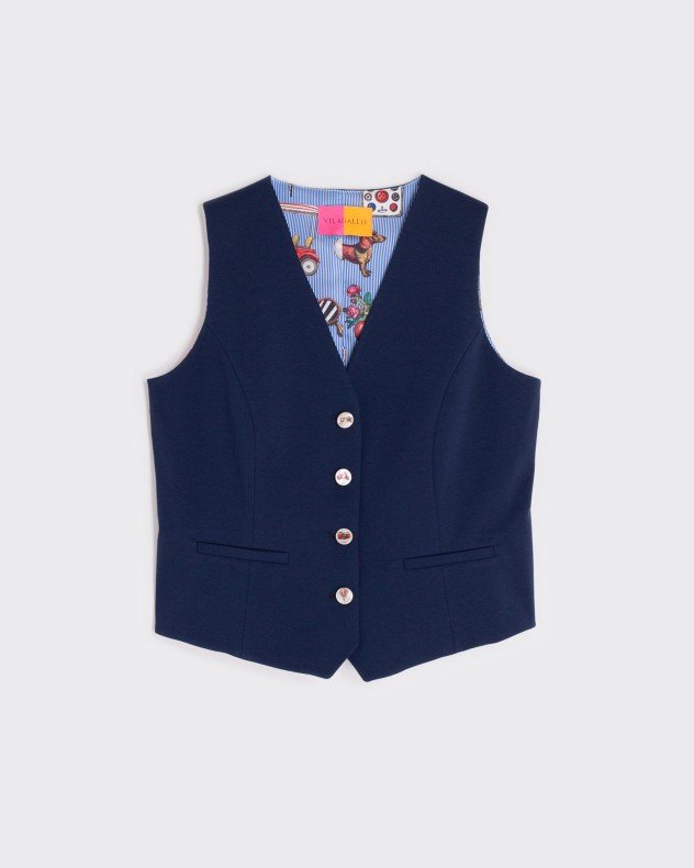 VilaGallo HLAGATA Blue Vest - Blue
