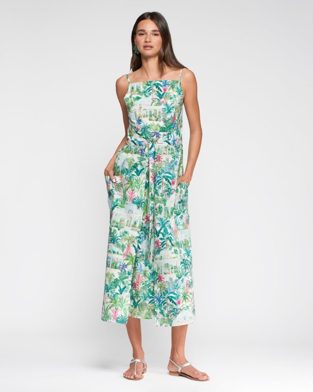 VilaGallo 33354 Green Long dress - Green