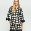 VilaGallo GINGHAM Black Camisa de manga 3/4 - Black