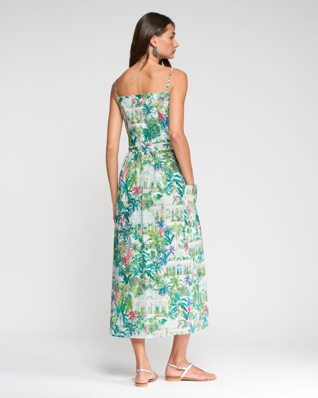 VilaGallo 33354 Green Long dress - Green