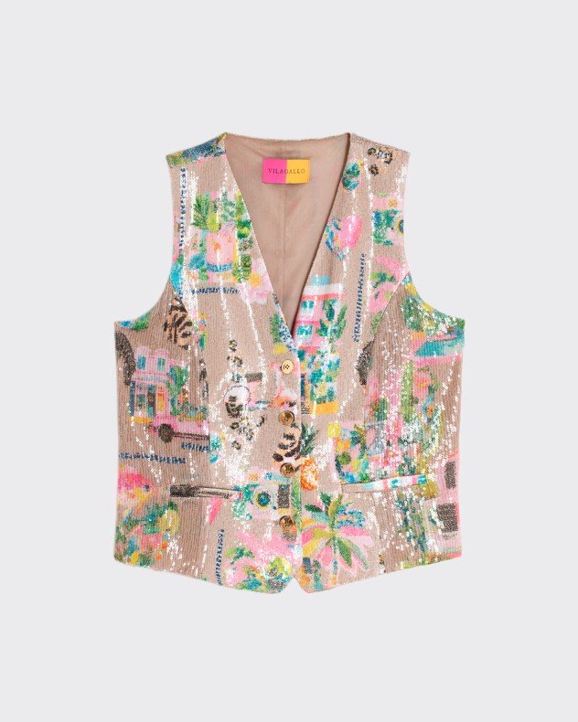 VilaGallo California Beige Vest - Beige