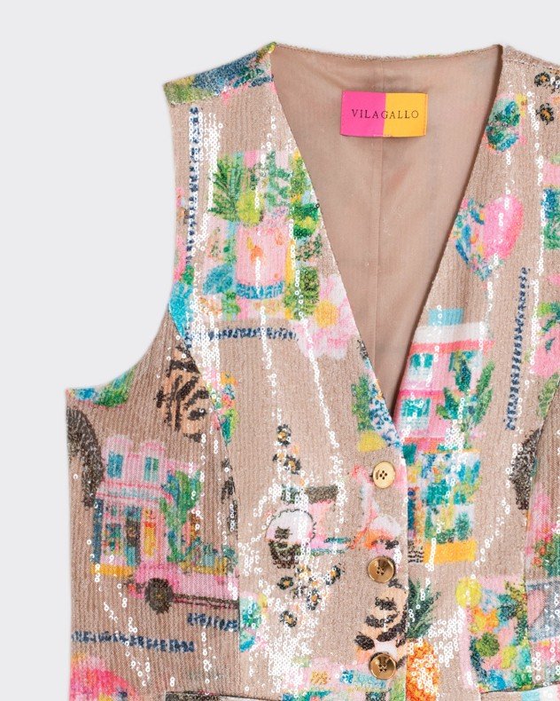 VilaGallo California Beige Vest - Beige