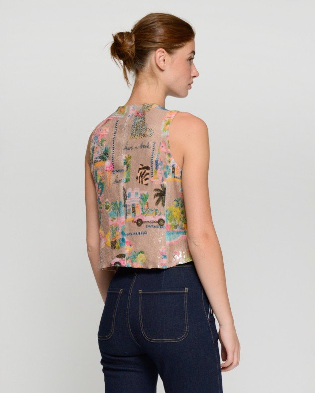 VilaGallo California Beige Vest - Beige