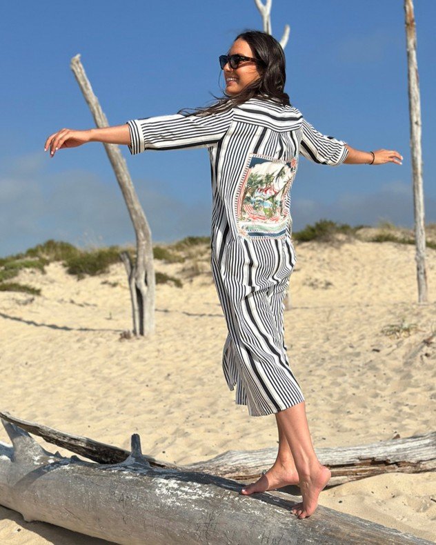 VilaGallo Dolce Far Niente White Shirt dress - White