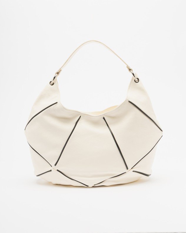 Ernesto Dolani 10BJUTTA Black Hobo bag - White