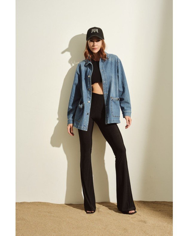 Jijil IJL119 Blue Denim jacket - Blue