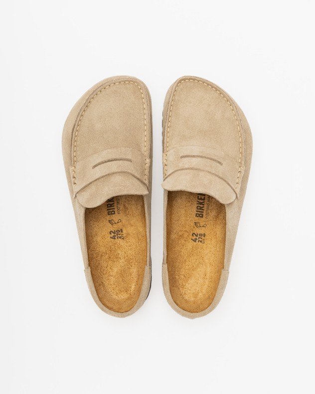 Birkenstock Naples Wrapped Taupe Slide sandals - Taupe