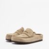 Birkenstock Naples Wrapped Taupe Slide sandals - Taupe