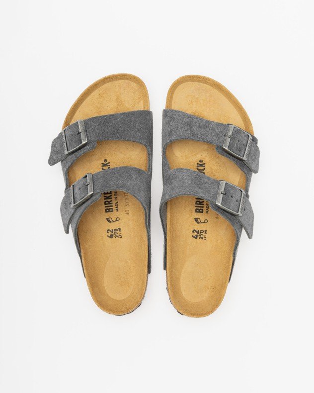 Birkenstock Arizona BS Gray Sandals - Gray