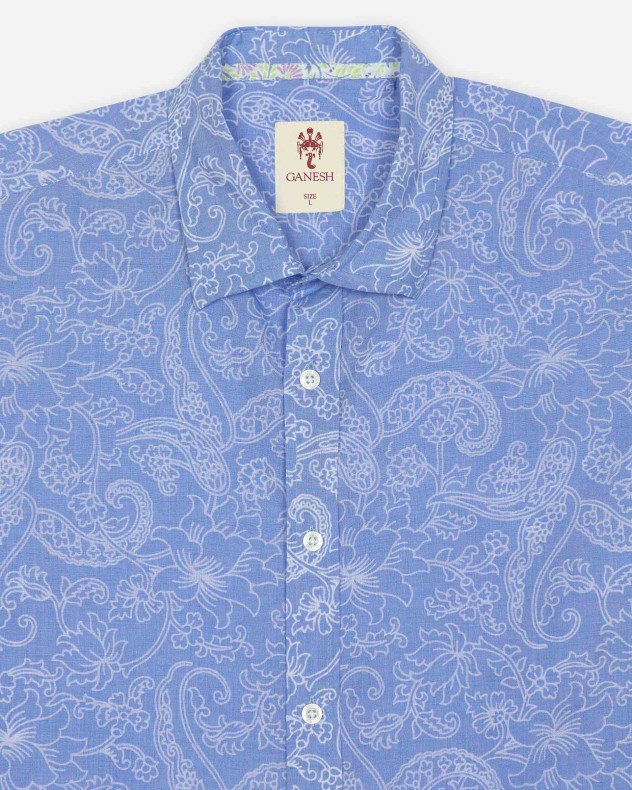 Ganesh 75700DE Blue Shirt - Blue
