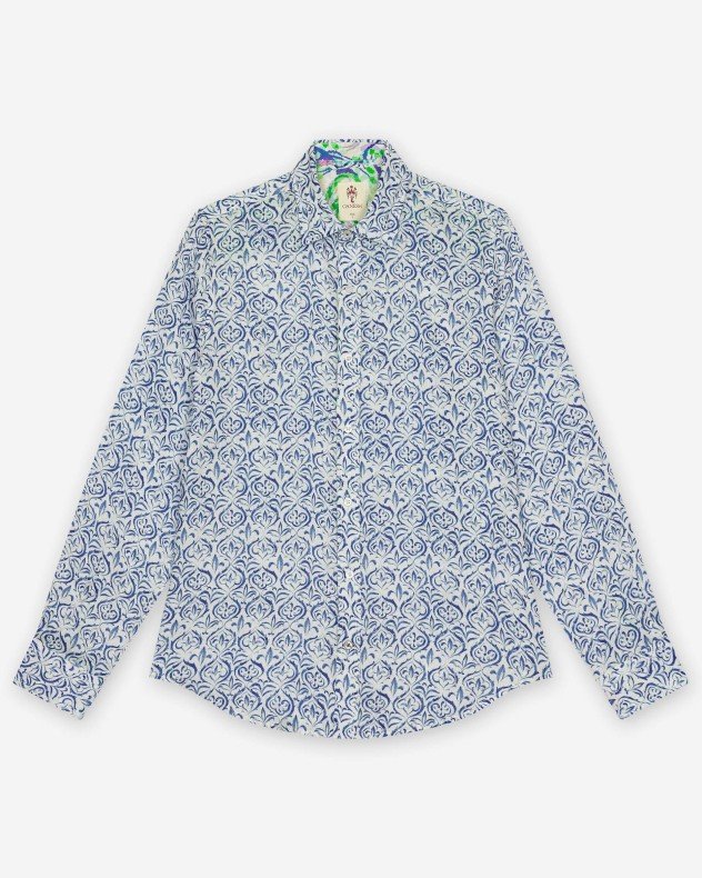 Ganesh 757700SD White Linen shirt - White