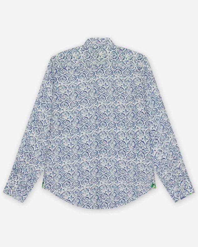 Ganesh 757700SD White Linen shirt - White