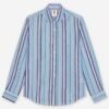 Ganesh 75700TC Blue Linen shirt - Blue