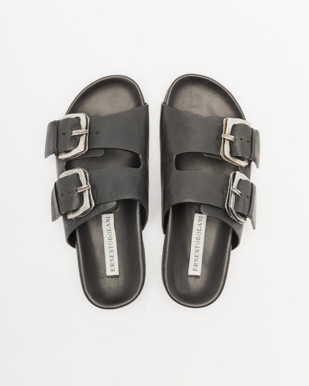 Ernesto Dolani 10UPIR10 Black Sandals - Black