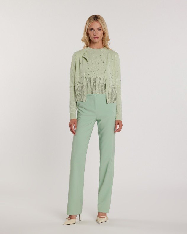 Relish Moss Green Knitted coat - Green