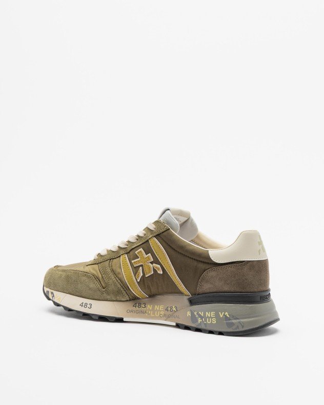 Premiata LANDER 8009 Green Sneakers - Green