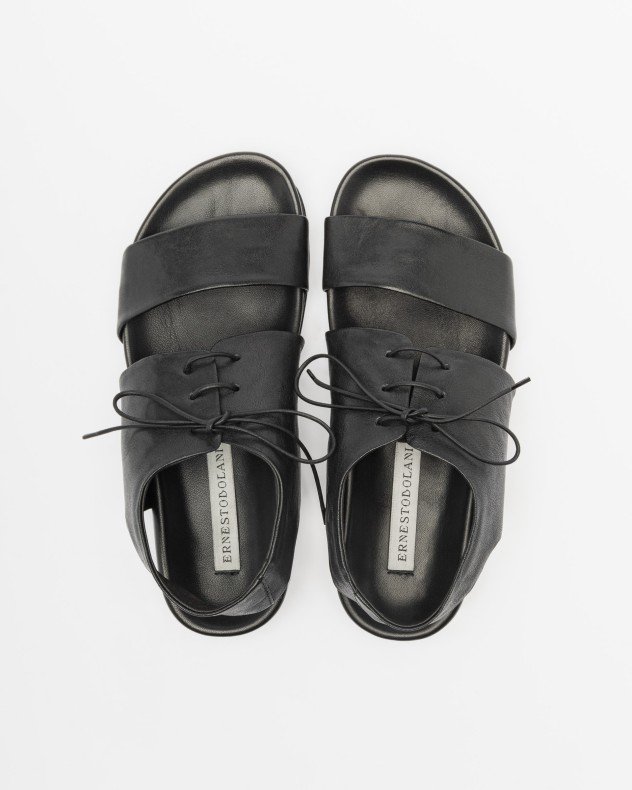 Ernesto Dolani 10UPIR09 Black Sandals - Black